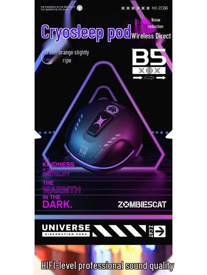 Беспроводные игровые Bluetooth-наушники Devil Cat B5: Низкая задержка, Внутриканальные, Активное шумоподавление (ANC), Высокое качество звука.