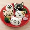1 Set Lovely Smile Cat Sushi Rice Mold Decor Cutter Sandwich Creative DIY Tool Rice Ball Christmas Tree Halloween Pumpkin Molds