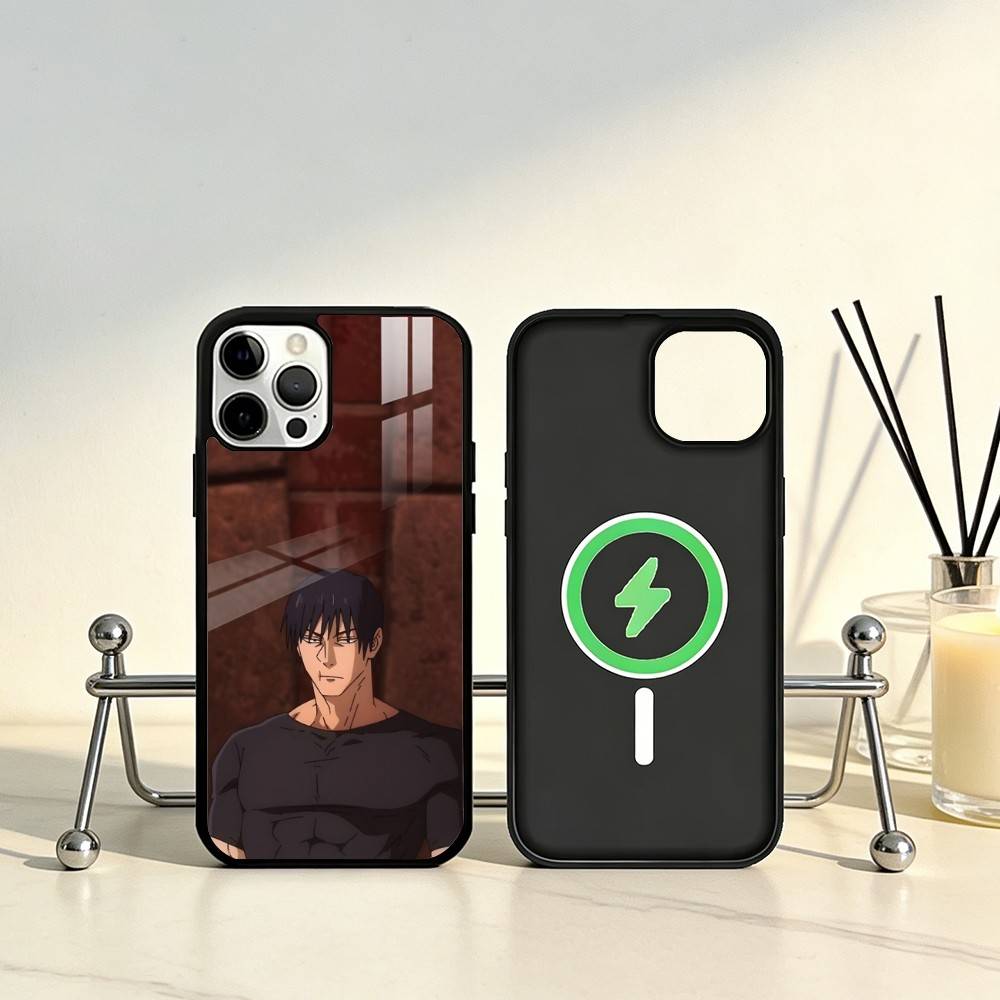 Чехол для телефона Toji Fushiguro Jujutsu Kaisen Для iPhone 17, 16, 15, 14, 13, 12, 11 Plus, Pro Max Магнитный Для Magsafe Беспроводной Зарядки