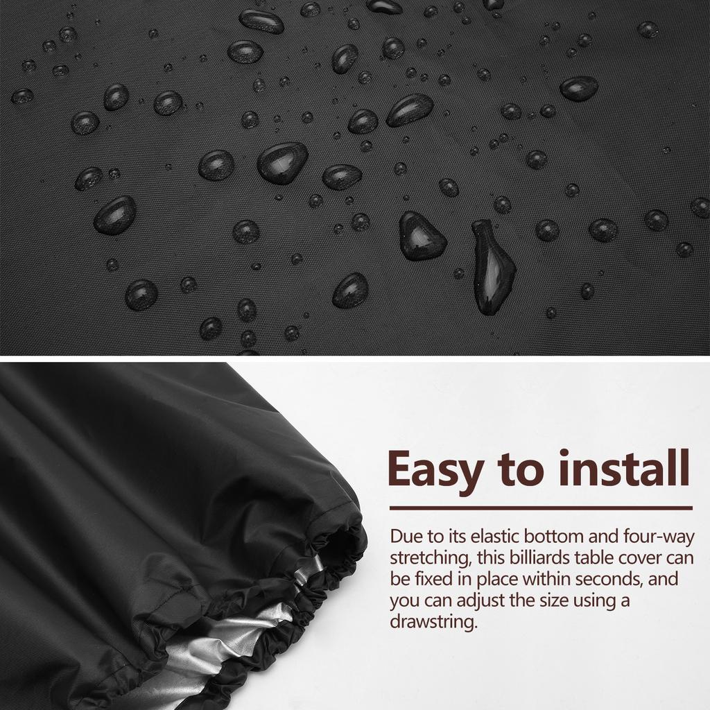 7/8 футов пылезащитный чехол для бильярдного стола 210D ткань Оксфорд водонепроницаемый бильярдный стол защита с сумкой для хранения моющийся чехол для мебели
