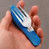 Comfortable Grip Foldable Camping Utensil Set Collapsible Flatware Utensils  Outdoor Activities