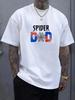 2026 Spider Man Spider Dad TShirt Mens Casual Short Sleeve Tee Tops Summer Fashion Streetwear Tshirt Plus Size Male Clothing