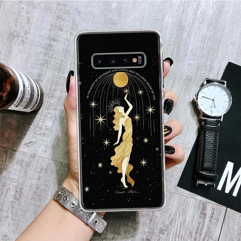 Чехол для телефона Witches Moon Tarot Mystery Totem для Samsung Galaxy S26 S25 Edge S24 S23 FE S22 Ultra S21 Plus S20 + Fundas Cover Coq
