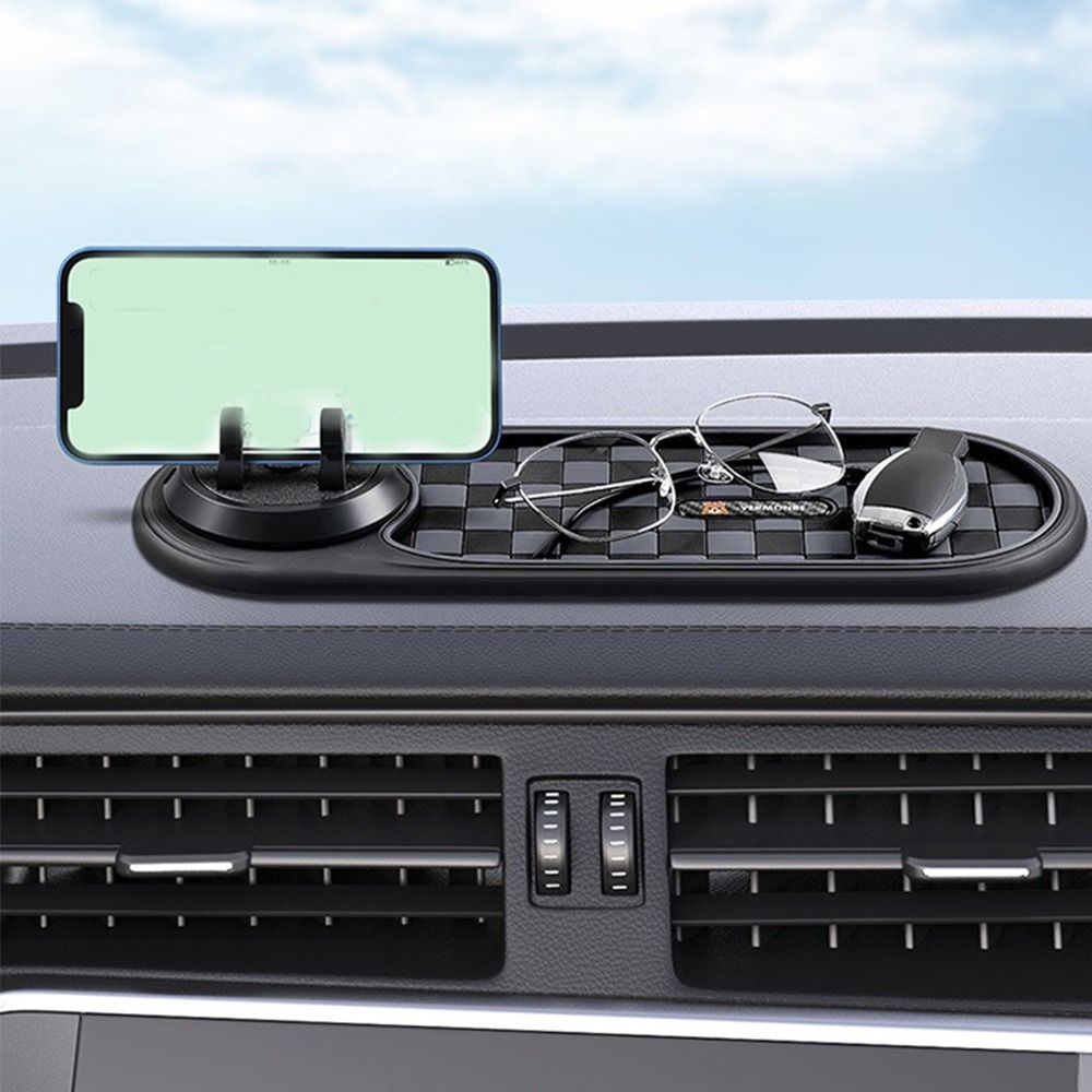 with Parking Number Plate Parking Number Plate Rotatable Anti slip Phone Pad  Car Center Console