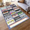 Retro Style Cassette Tape Pattern Printed Carpet for Home Decor Suitable for use as an anti-slip for living room bedroom sofas