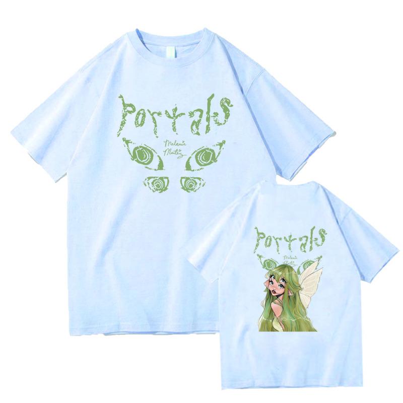 Футболка Melanie Martinez Portals Tour 2023 с круглым вырезом, музыкальная футболка с короткими рукавами, летняя футболка с короткими рукавами, уличная одежда, Harajuku
