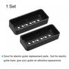 uxcell Guitar Pickup Covers, Dual Coil Pickup Plastic Closed Shell for Electric Guitars, 50mm and 52mm Pole, P90, Black, 2 Pieces