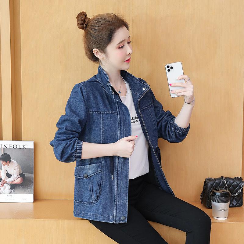 Женская джинсовая куртка FiveFive, весенне-осеннее женское джинсовое пальто, дизайн Sense, универсальное женское ковбойское пальто с эффектом снижения возраста