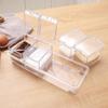 Transparent Spice Box, Set Of 4 Spice Storage Containers, Spice Jars With Spoon