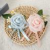 Elegant Artificial Rose Boutonniere Corsage with Delicate Craftsmanship Floral Brooch for Formal Gatherings Party