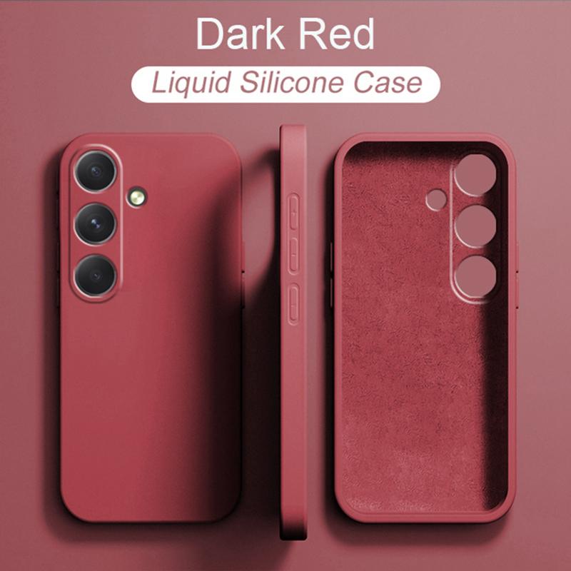 10 Colors Luxury Liquid Silicone Phone Case Cover for Samsung Galaxy S25 S25+ S24 FE Ultra A06 A16 A26 A36 A56 5G A05 A05S A15 A25 A35 A55