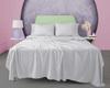 3PC Solid Flat Sheet Set In 100% Egyptian Cotton, 600TC - Includes 1 Flat Sheet & 2 Pillow Shams, Multiple Sizes & Colors