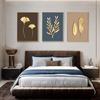 Abstract Plant Flower Wall Art Luxurious Golden Ginkgo Maple Leaves Poster Prints Home Living Room Wall Decor Picture No Frame