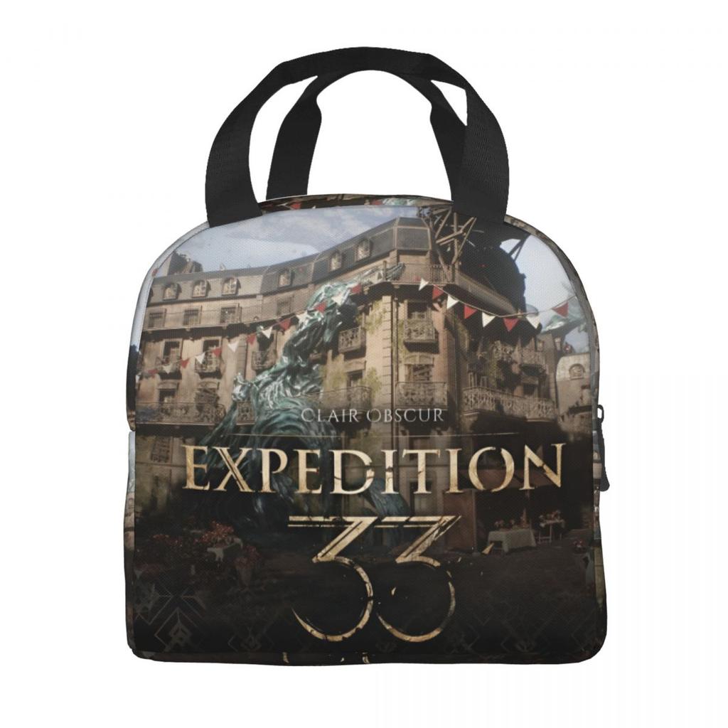 Clair Obscur Expedition 33 Видеоигра Esquie Изолированные Сумки-Ланчбоксы для Мужчин Женщин Сумка для Еды Портативный Холодильник Термосумки
