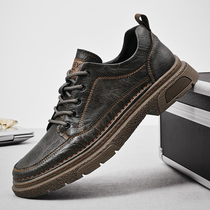 Мужская повседневная обувь ручной работы из натуральной кожи, модные дизайнерские кроссовки, удобные мужские туфли-оксфорды, горячая распродажа, мужские туфли для торжественных случаев