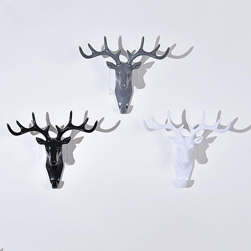 Animal Head Shape Wall Decor Hooks Household Decor Hanger Wall Coat Keys Bags Clothes Seamless Hook