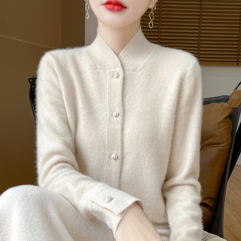 Женский кашемировый свитер Qinghe кашемир 30% кашемир 70% шерсть осенне-зимний кашемировый пуловер мягкий и теплый