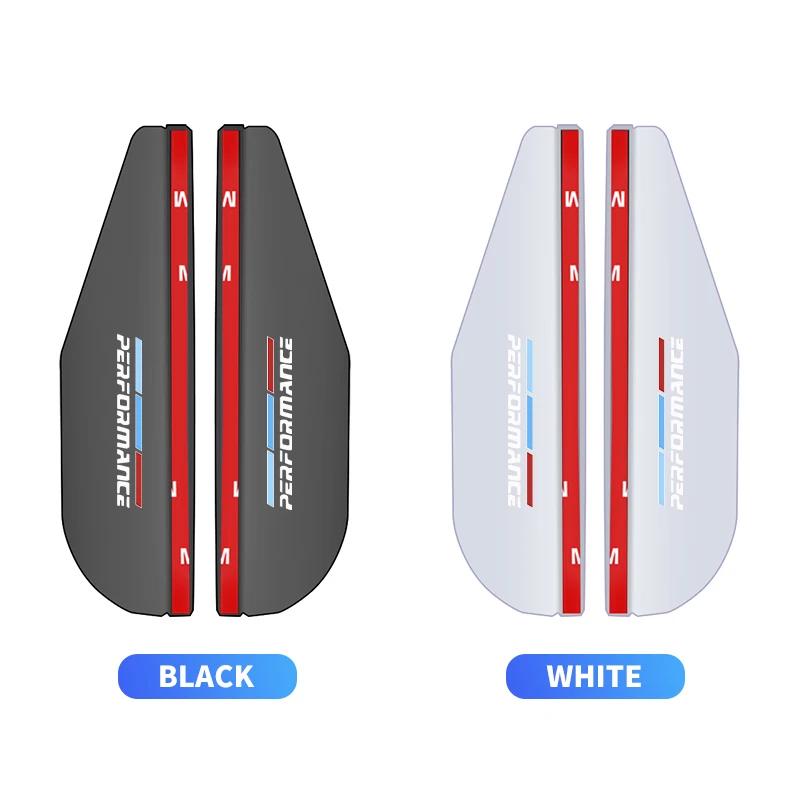 2Pcs Car Rearview Rain Eyebrow Transparent Stickers 50 Anniversary For BMW E36 E60 E90 X2 X1 X3 X5 E46 E39 E70 M3 M5 M6 50 JAHRE
