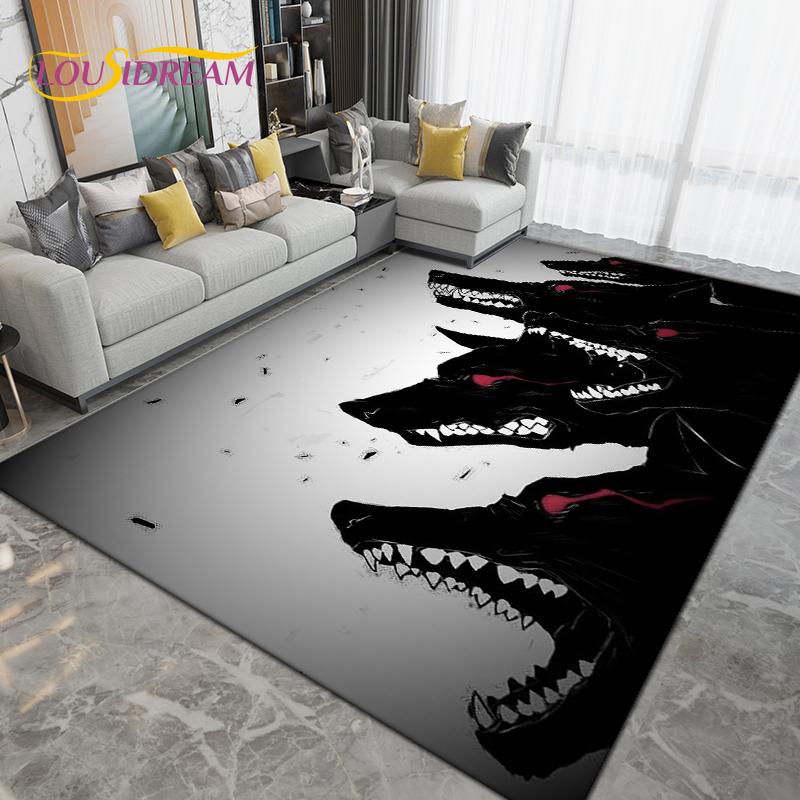 Wolf Wolf Spirit Series Area Rug Large, ковровое покрытие для гостиной, спальни, дивана, кухни, ванной комнаты, коврик для двери, нескользящий напольный коврик в подарок