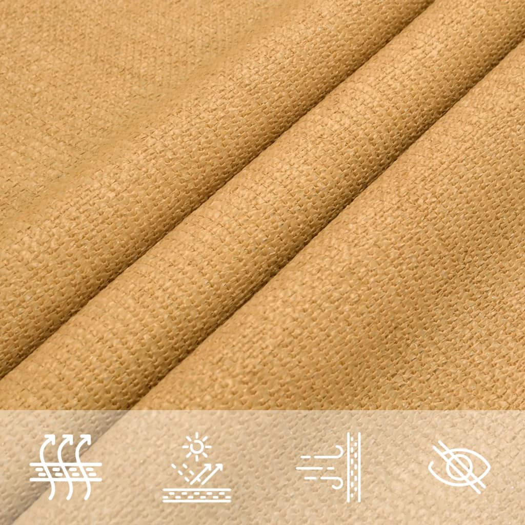 Vidaxl Żagiel Przeciwsłoneczny, 160 G/M², Piaskowy, 3,5X5 M, Hdpe