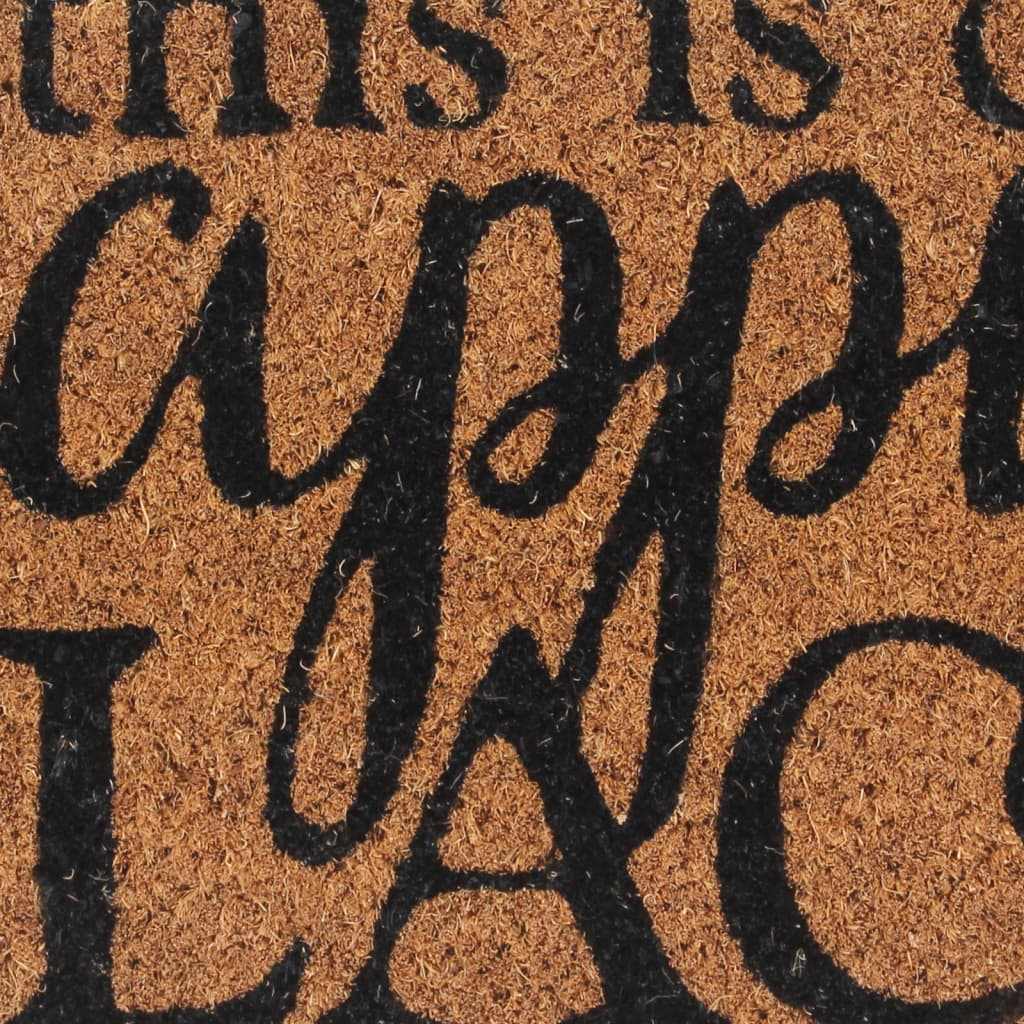 Coconut Fiber Doormat Natural Color 45 x 75 cm Tufted