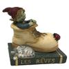 Les Trésors De Lily [R2697] - Figurine 'Pixie Rêveur' chaussure - 10. 5x9. 5x7. 5 cm