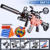 New Model M416 Fully Automatic Shell Throwing Soft Bullet Gun Electric Combo Hand Automatic Shell Throwing Toy Gun