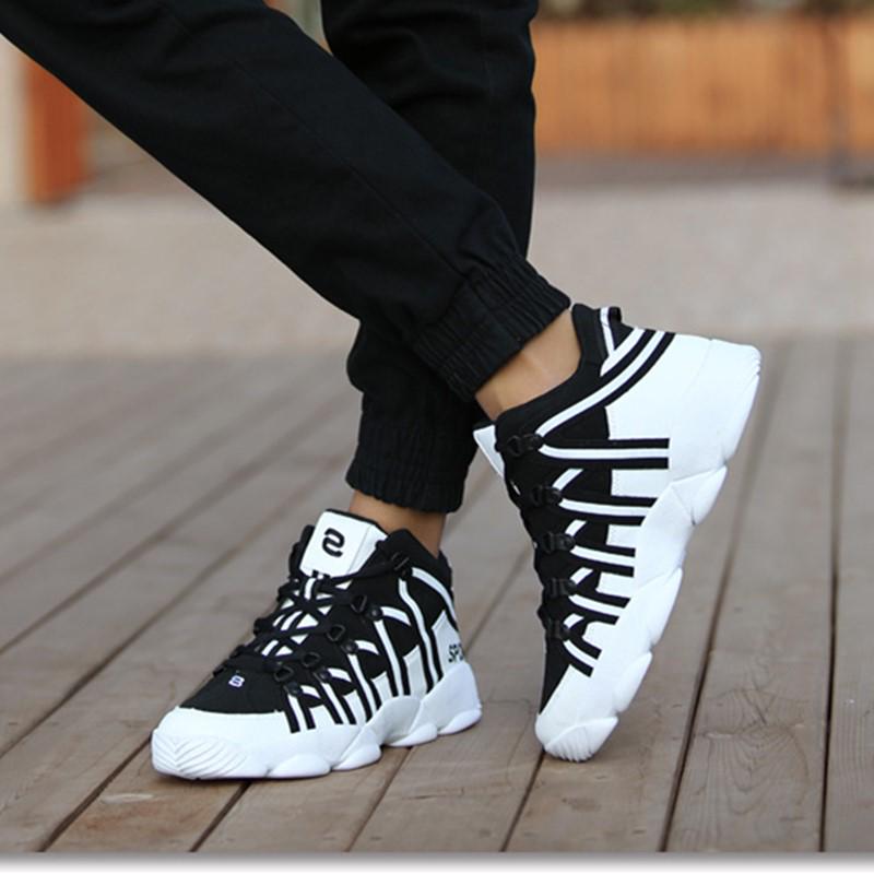 Баскетбольные кроссовки с высоким берцем, пара моделей, уличная спортивная обувь для мужчин и женщин на толстой подошве, кроссовки для бега