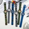 Часы Новый Военно-зеленый Часы Кварцевые Часы Стрелочные Простые Детские Студенческие Часы