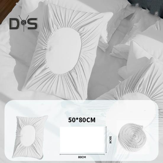 Disposable Pillowcase Solid Color Non-woven Fabric Friction-Free Surface Hair Protection Anti-Wrinkle Pillow Cover Travel Business Trip Hotel Train