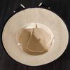 Large Bowknot Decor Bucket Hat Wide Brim French Style Straw Basin Hats Breathable Sunscreen Fisherman Cap for Women