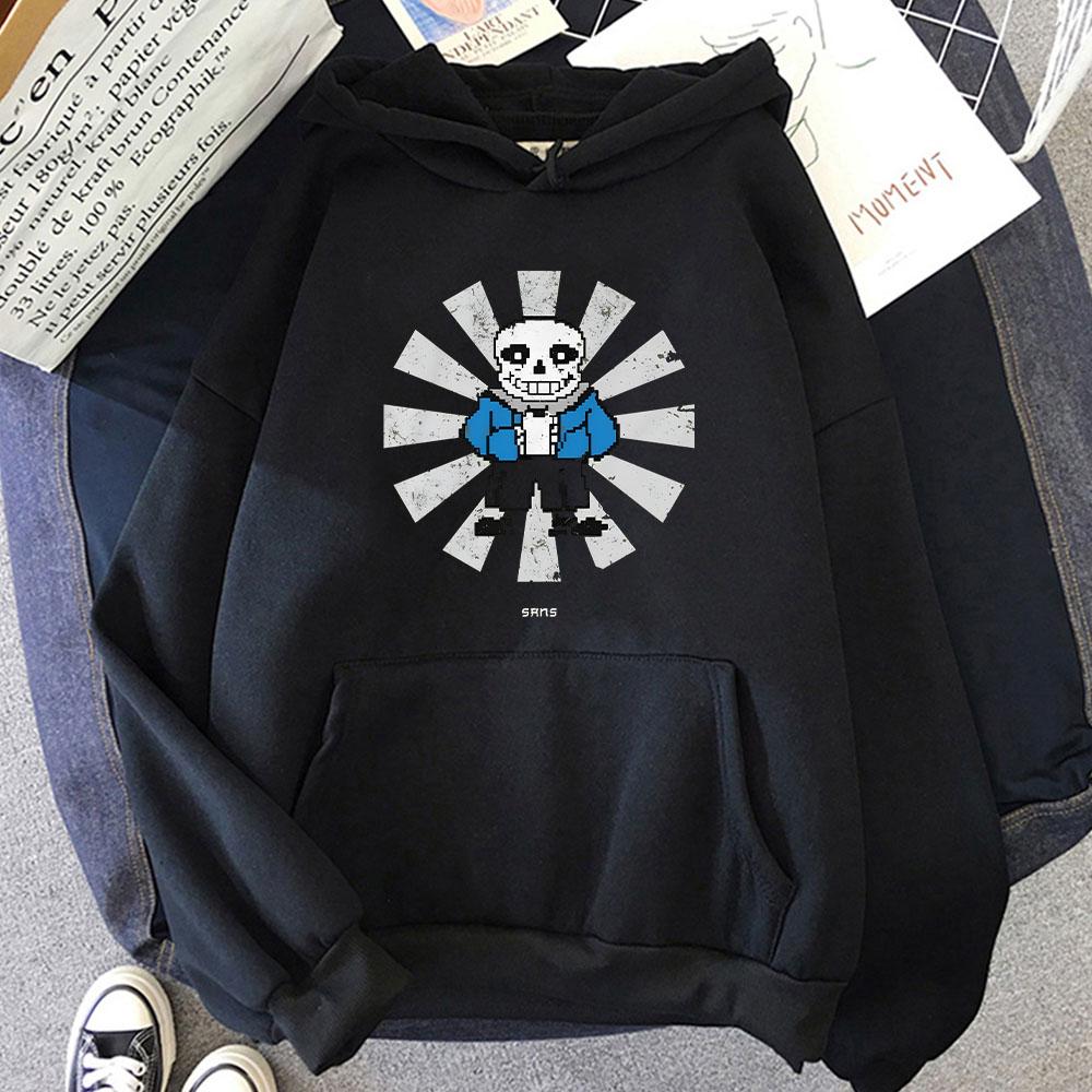 Game Undertale Sans 2025 New Hoodie Cartoon Print Fleece Cute Sweatshirt for Autumn/Winter Unisex Clothing Sudaderas Pullovers