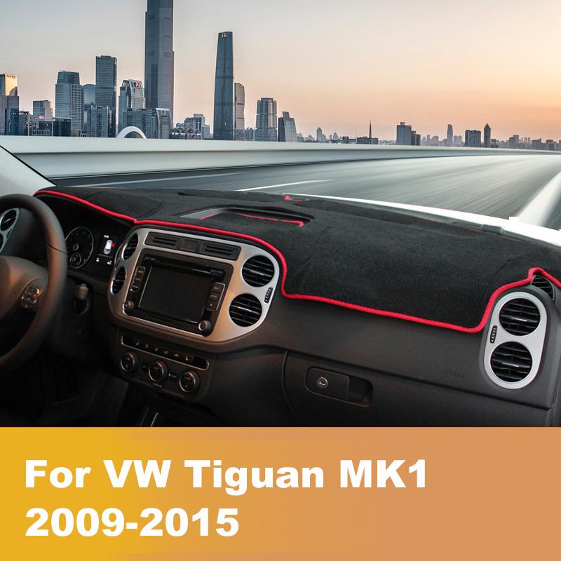 Для Volkswagen VW Tiguan mk1 mk2 2009-2018 Покрытие на панель приборов автомобиля, коврик для защиты от солнца, коврик-шторка, ковровые аксессуары