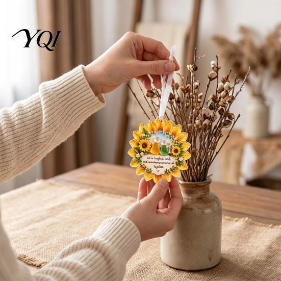 Holiday Atmosphere Accents Heartfelt Keepsake Ornament, Acrylic Hanging Decoration for Loved Garden Festive Ornaments Ones, Christmas Tree Pendant