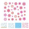 1 лист Рождественская 3D наклейка Снежинки Типсы Татуировки Вечеринка Маникюр Переводная наклейка