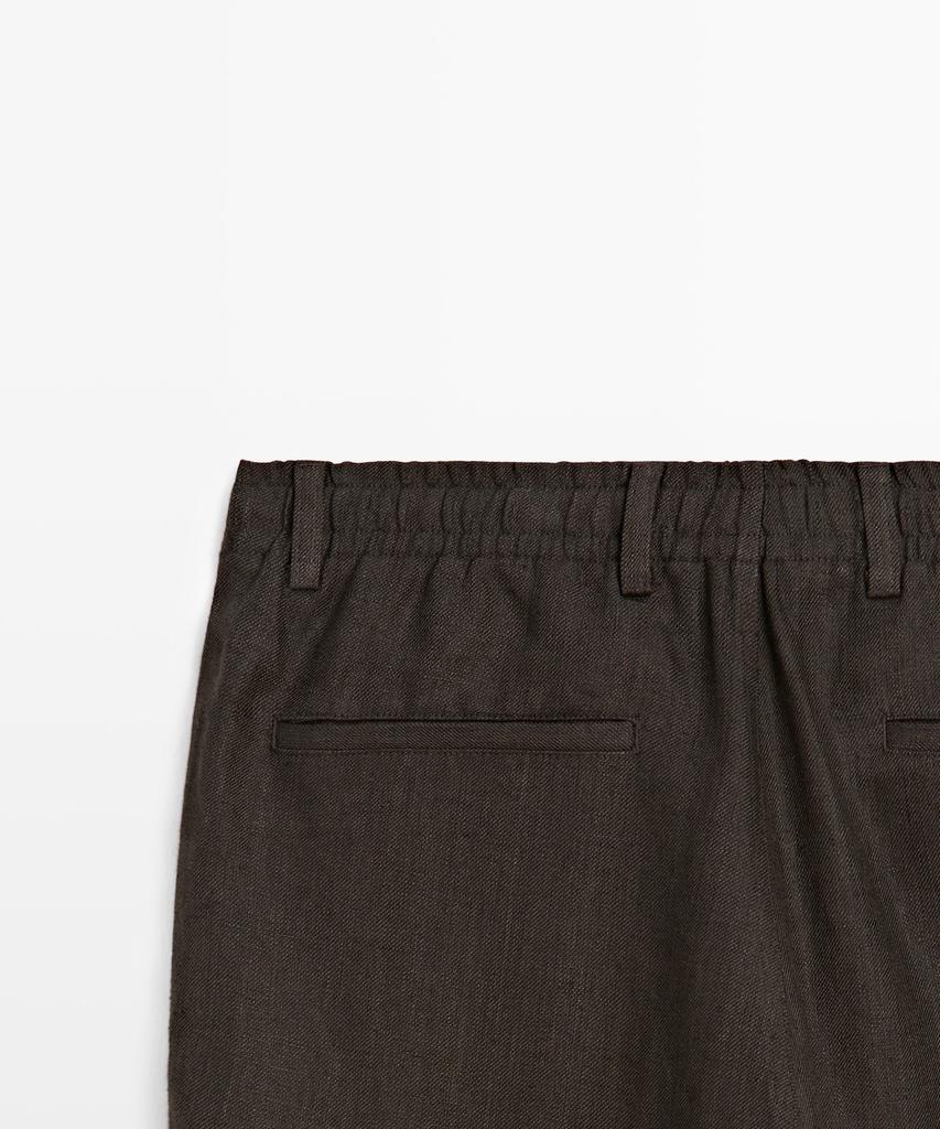 Masimodutti Эластичные брюки из 100% льна