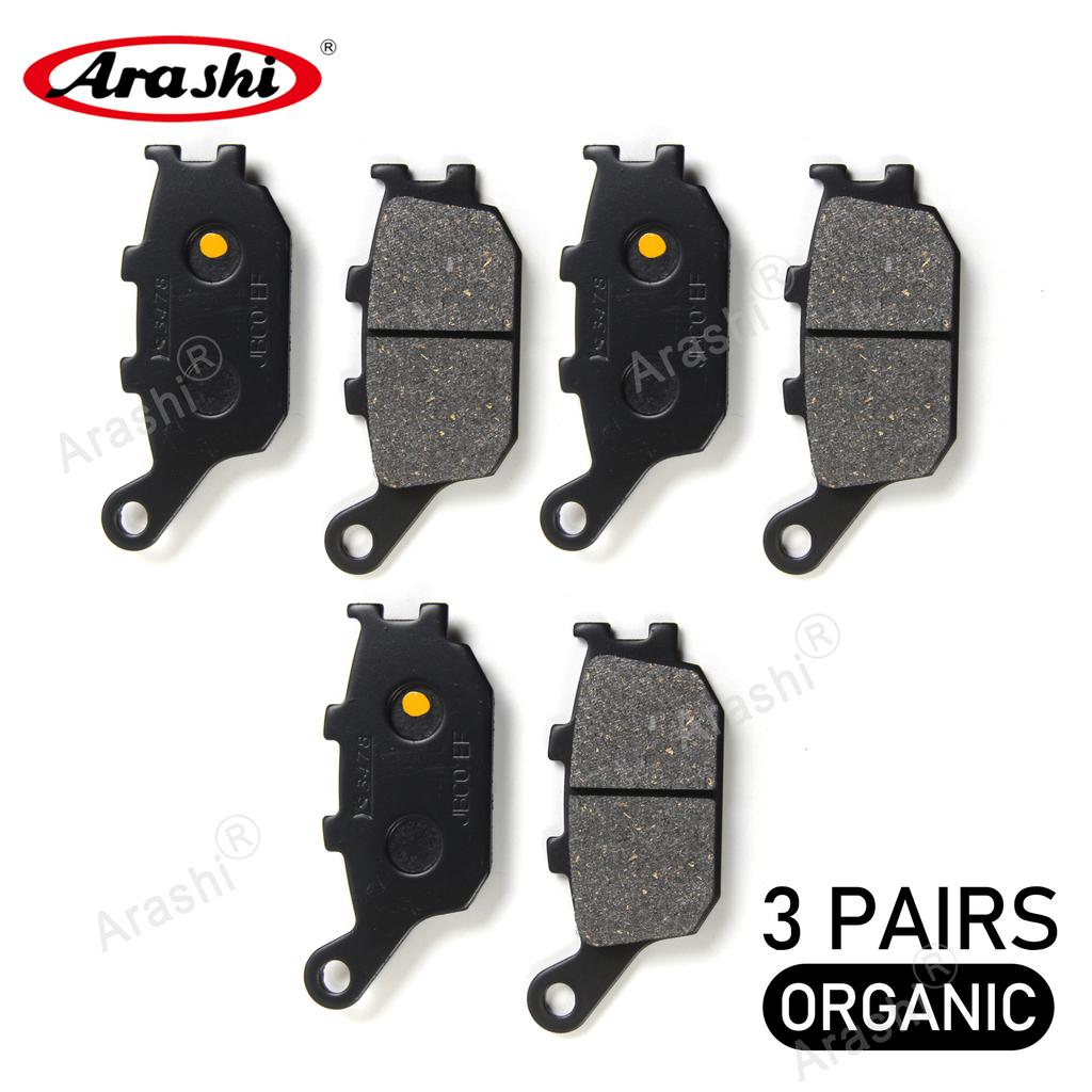 Arashi 1 Set Front Rear Brake Pads For YAMAHA YZF R6 2008 - 2016 YZF-R6 2009 2010 2011 2012 2013 2014 2015 Motorcycle Brake Pad