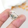 925 Sterling Silver Labradorite Gemstone Oval Shape Ring For Women