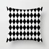 Home decorated black and white geometric cube letter printing cushion cushion car bedroom living room sofa pillow sleeve