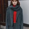 MUSEE RONAN Cashmere Handmade Muffler_Gray