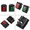 5pcs Waterproof 12V DC Rocker Switch LED Light Illuminated 16A 6 Pins 3 Position ON/Off/ON DPST Toggle Switch Boat Or Car KCD4