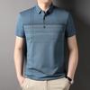 Рубашка поло, свободный верх, футболка с короткими рукавами, мужская деловая повседневная хлопковая рубашка с настоящими карманами