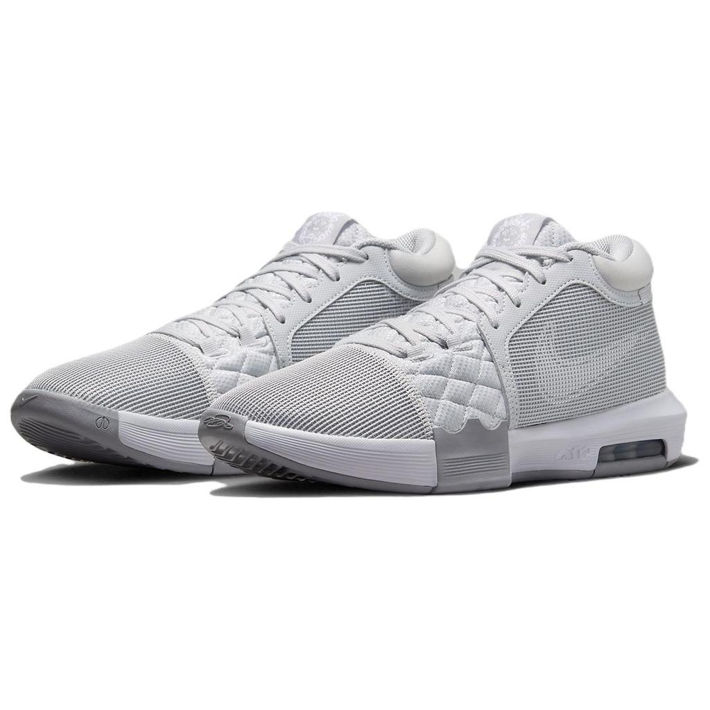 Nike Мужские кроссовки LeBron Witness 8 TB Серый волк Белый FB9944-001