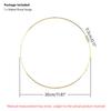 10/15/20/25/30/35/40cm Handmade Hoop Rings For Dream Catchers DIY Crafts Wedding Wind Chime Gold Metal Macrame Home Decoration