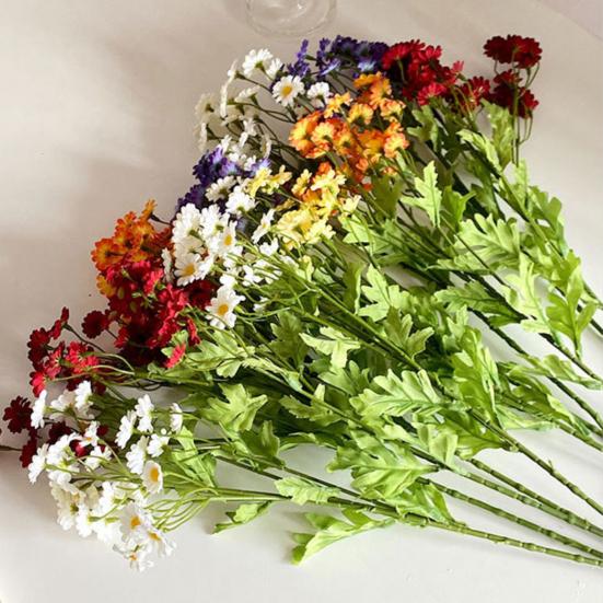 1 ветка искусственный цветок без полива декоративный яркий цвет полезный 6 вилок 30 головок имитация цветка DIY свадебный букет для балкона