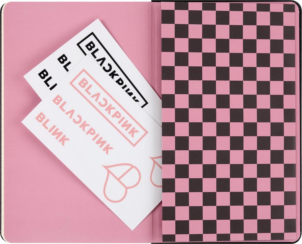 Moleskine X BLACKPINK Notebook, Hardcover, Horizontal Ruled, Large Size (13cm X 21cm), Black, SKNTBHL7932BP01