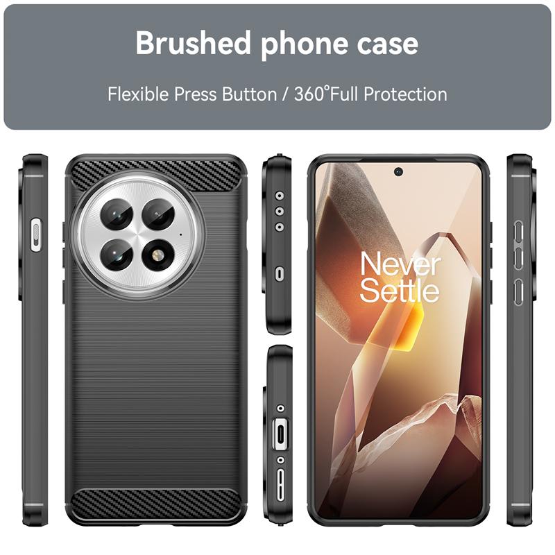 For Cover OnePlus 13 Case For Oneplus 13 Capas Shockproof Phone Bumper Back Carbon Fiber Soft TPU Fundas OnePlus 13 Oneplus13