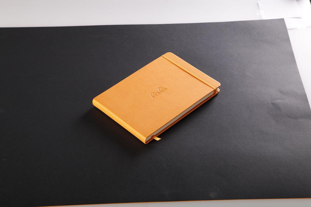 Rhodia WEBNOTEBOOK Landscape Notebook, A5, Dot Ruled, Orange, Cf118048