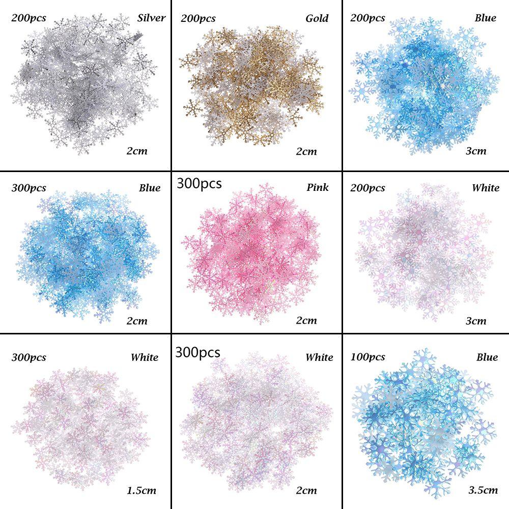 Блестящий аксессуар Свадебное украшение Домашний декор Праздничное украшение Блестки из фольги Рождественская снежинка Рождественское конфетти