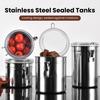 Coffee Bean Canister Airtight Storage Container Rust-Resistant Reusable Airtight Seal Coffee Bean